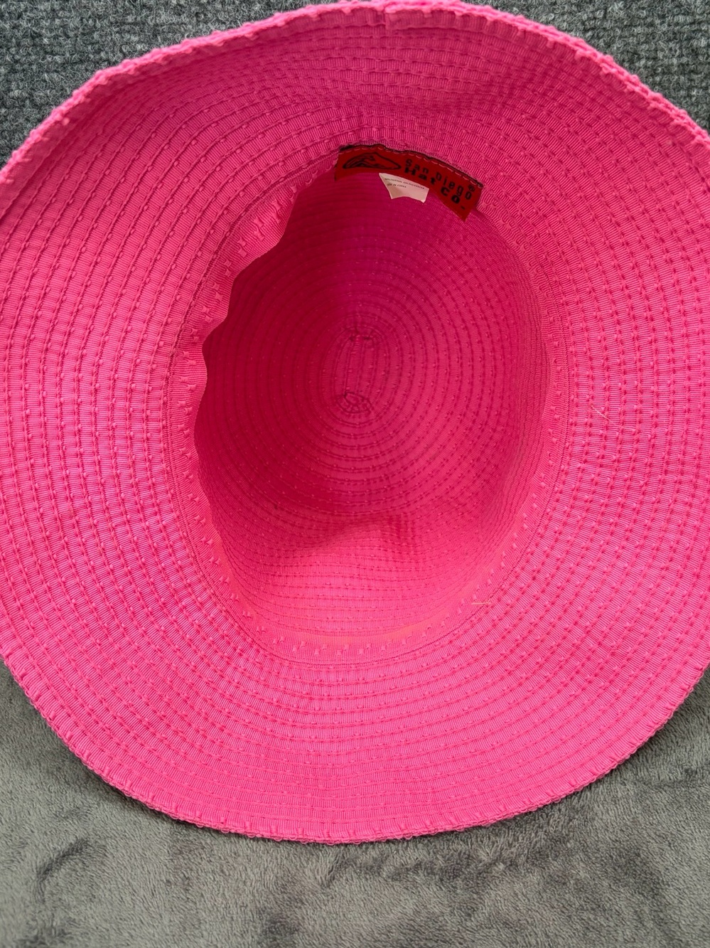 San Diego Hat Company Hot Pink Knit Bucket Hat - Picture 5 of 11